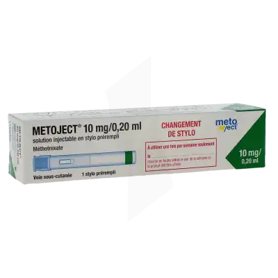 Metoject 10 Mg/0,20 Ml, Solution Injectable En Stylo Prérempli à CHAMPAGNOLE