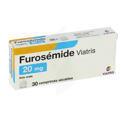 Furosemide Viatris 20 Mg, Comprimé Sécable à Paris