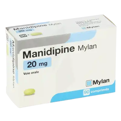 Manidipine Viatris 20 Mg, Comprimé à CUISERY