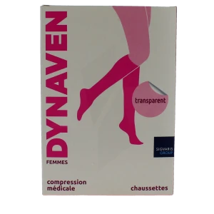 Sigvaris Dynaven Transparent Chausettes Morpho- Classe 2 Femme Noir Normal S