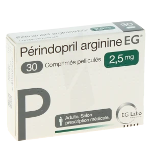 Perindopril Arginine Eg 2,5 Mg, Comprimé Pelliculé