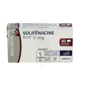 Solifenacine Bgr 5 Mg, Comprimé Pelliculé