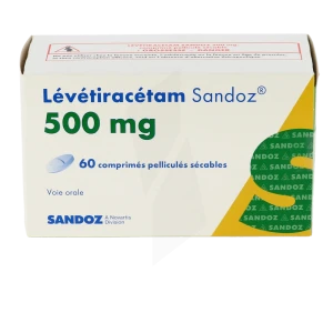 Levetiracetam Sandoz 500 Mg, Comprimé Pellliculé Sécable