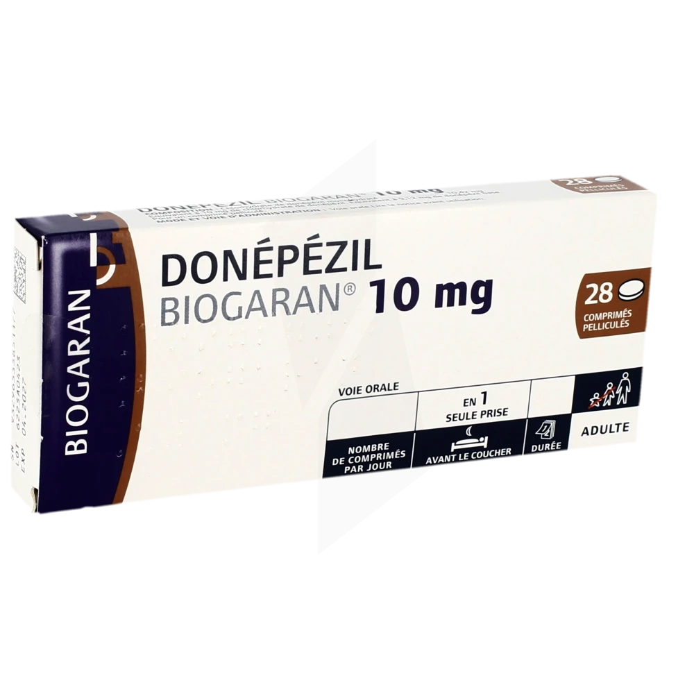 Donepezil Biogaran 10 Mg, Comprimé Pelliculé