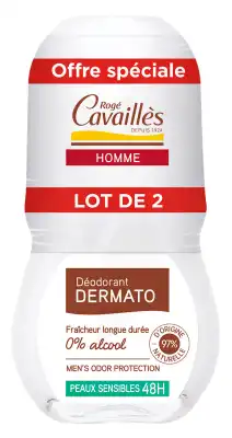 Rogé Cavaillès Déodorants Dermato Homme  Anti-odeurs 48h 2roll-on/50ml à PARIS