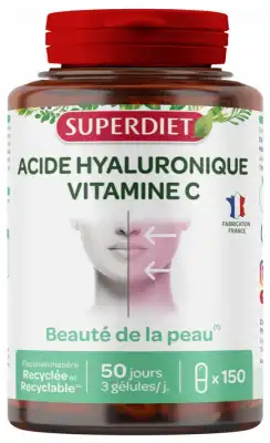 Superdiet Acide Hyaluronique Gélules B/150 à Saint-Maximin