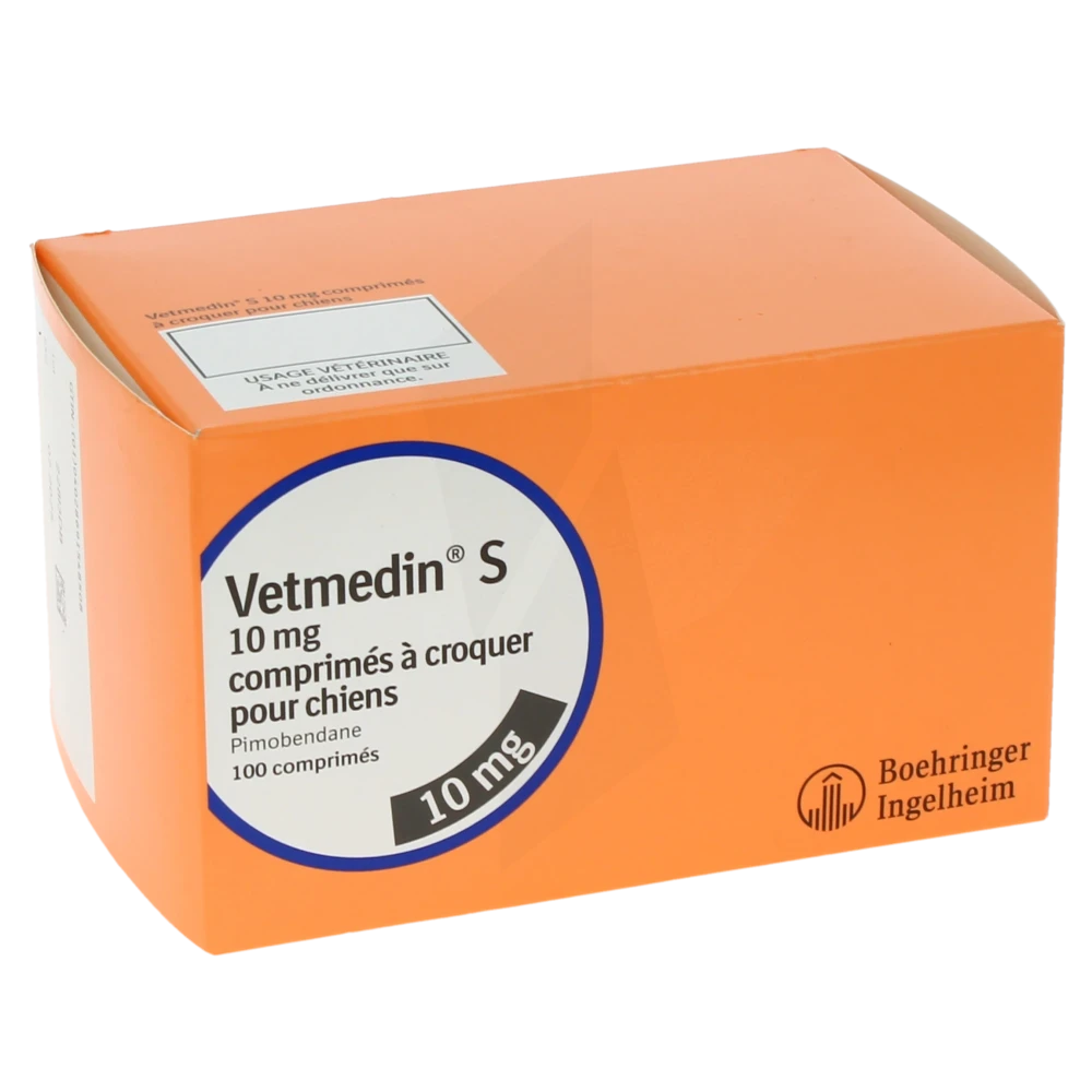 Vetmedin S 10 Mg Comprimes A Croquer Pour Chiens, Comprimé à Croquer