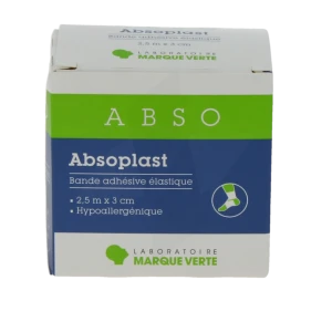 Absoplast Bande Adhésive élastique 2,5 M X 3 Cm