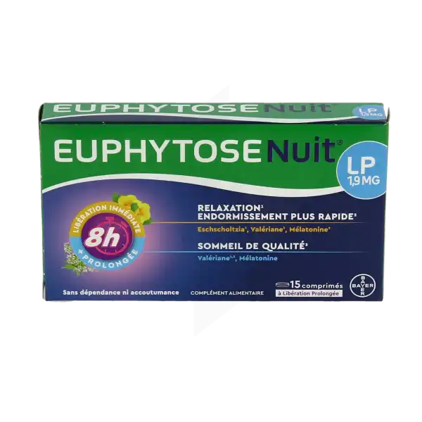 Euphytose Nuit Lp 1,9mg Comprimés B/15