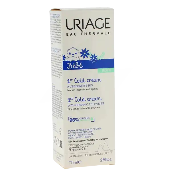 Uriage Bébé 1er Cold Cream Crème Protectrice Tube De 75 Ml