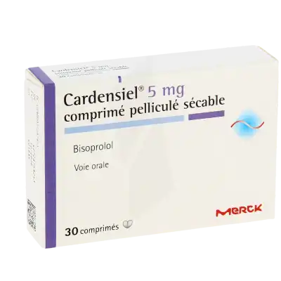 CARDENSIEL 5 mg, comprimé pelliculé sécable