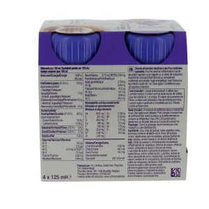 Nutrinidrink Compact Multi Fibre Nutriment Chocolat Caramel 4bouteilles/125ml