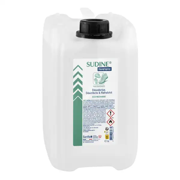 Sudine® Equip’spray Désinfectant Et Désodorisant Tous équipements Eco Recharge Pour Sprays 50ml, 125ml Et 1l Bidon 5l