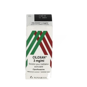 Ciloxan 3 Mg/ml, Solution Pour Instillation Auriculaire