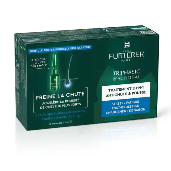 Rene Furterer Triphasic Reactional Sérum Anti-chute 12amp/5ml