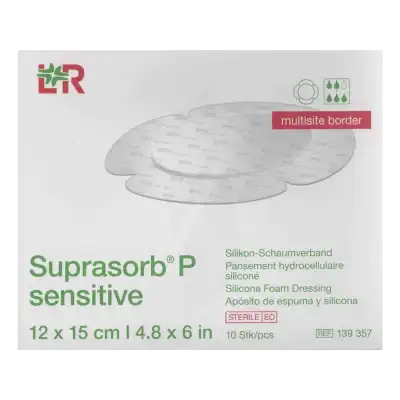Suprasorb P Sensitive Border Multisite Pansement Hydrocellulaire Siliconé Stérile 12x15cm B/10 à  NICE