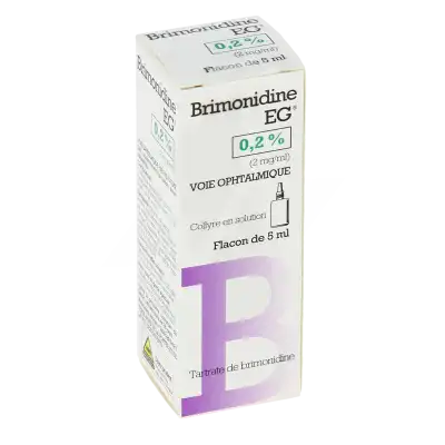 Brimonidine Eg 0,2 % (2 Mg/ml), Collyre En Solution à TOULOUSE