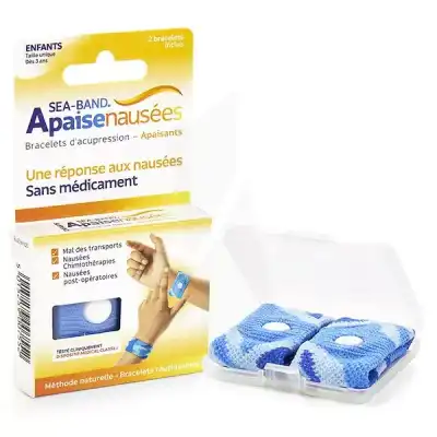 SEA-BAND Bracelet anti-nausées bleu enfant B/2