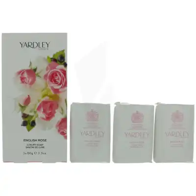 YARDLEY English Rose Coffret 3 savons 100 g