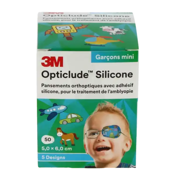 Opticlude Design Boy Pans Orthoptique Silicone Mini 5x6cm B/50