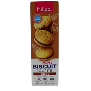 Milical Biscuit Fourré Cacao 4 Sachets/2