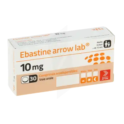 Ebastine Arrow Lab 10 Mg, Comprimé Orodispersible à Casteljaloux