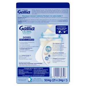 Gallia Calisma Pocket 2 Lait En Poudre 21sachets/24g