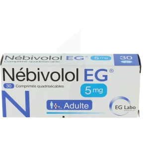 Nebivolol Eg 5 Mg, Comprimé Quadrisécable