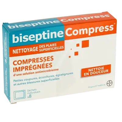 Biseptinecompress Compressses Impregnees, Bt 8 à VILLENAVE D'ORNON