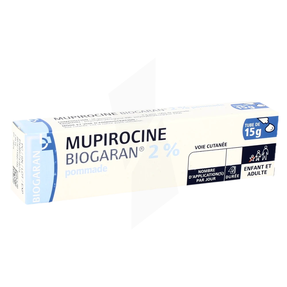 Mupirocine Biogaran 2 %, Pommade