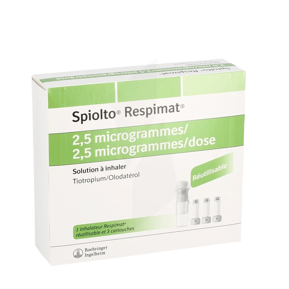 Spiolto Respimat 2,5 Microgrammes/2,5 Microgrammes/ Dose, Solution à Inhaler