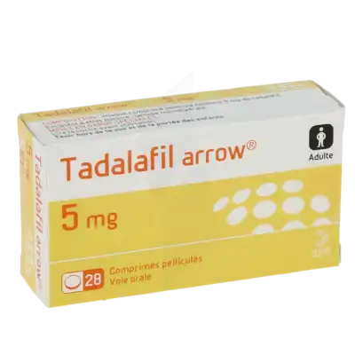 Tadalafil Arrow 5 Mg, Comprimé Pelliculé à COLLONGES-SOUS-SALEVE