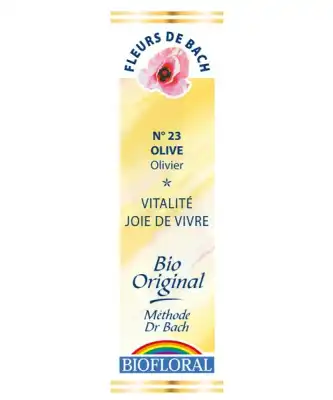 Biofloral Fleurs De Bach N°23 Olive Elixir à BOLLÈNE