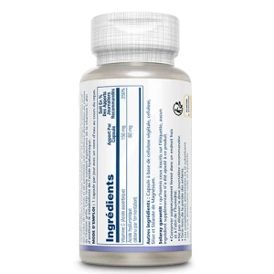 Solaray Acide Hyaluronique Hautement Dosé 60mg Capsules Végétales à Enrobage Entérique B/30