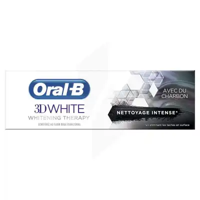 Oral B 3d White Whitening Therapy Dentifrice Charbon Nettoyage Intense T/75ml à Le Teich