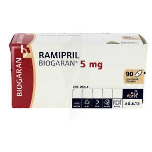 Ramipril Biogaran 5 Mg, Comprimé Sécable