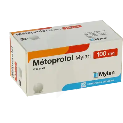 Metoprolol Viatris 100 Mg, Comprimé Sécable à FLEURANCE