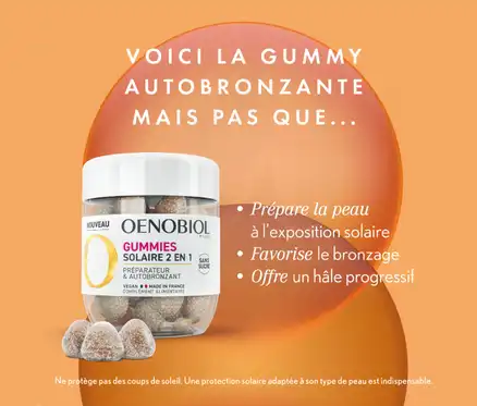 Oenobiol Gummies Solaire 2 En 1 Gommes Pot/60