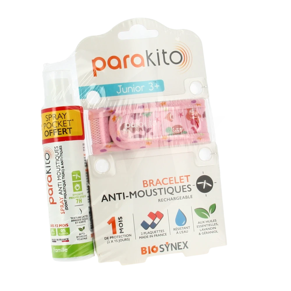 Parakito Bracelet Anti-moustique Junior Sirène +spray Offert 30ml