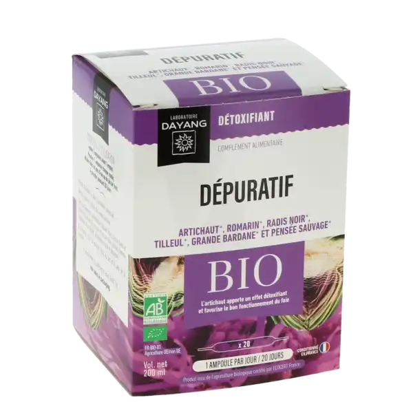 Dayang Dépuratif Bio 20 Ampoules