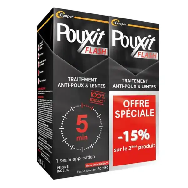 Pouxit Flash Lot 2sprays/150ml