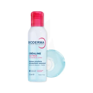Bioderma Créaline H2o Yeux Démaquillant Biphase Waterproof Paupière Et Cil 125ml