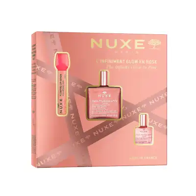 Nuxe Coffret De Noël 2025 L&#039;infiniment Glow En Rose à BIGANOS