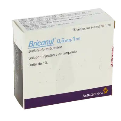 Bricanyl 0,5 Mg/1 Ml, Solution Injectable En Ampoule à MONTEUX