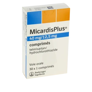 Micardisplus 40 Mg/12,5 Mg, Comprimé