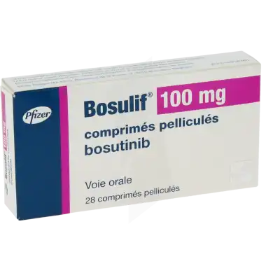 BOSULIF 100 mg, comprimé pelliculé