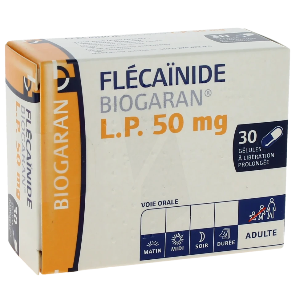 Flecainide Biogaran Lp 50 Mg, Gélule à Libération Prolongée