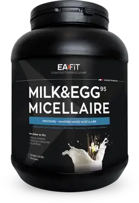 Eafit Milk & Egg 95 Micellaire Poudre Pour Boisson Vanille Pot/750g à PINS-JUSTARET