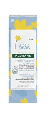 Klorane Bébé Crème Nutritive Au Cold Cream 40ml