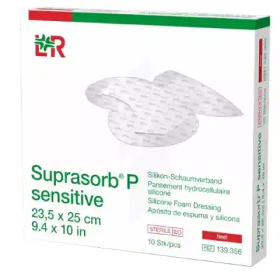Suprasorb P Sensitive Border Heel Talon Pansement Hydrocellulaire Siliconé Stérile 23.5x25cm B/10 à Les Salles-du-Gardon